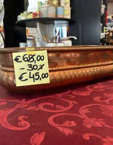 Fioriera rame onde, lunghezza 50 cm