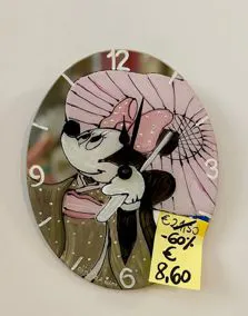 Orologio Minnie vetro 20x16cm