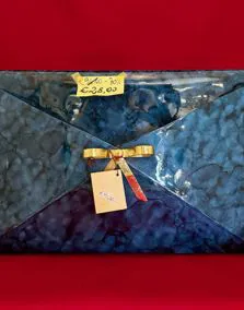 Porta riviste ottone smaltato 45x30 cm