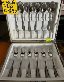 Servizio forchette e cucchiai dolce 12 pz
