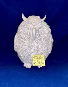 Statuetta ceramica gufo altezza 25 cm