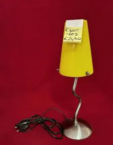 Lampada in vetro giallo altezza 41 cm