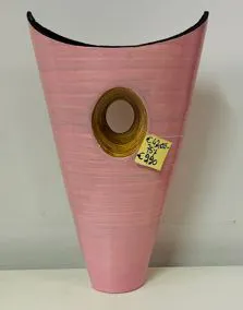 Vaso legno rosa altezza 45cm