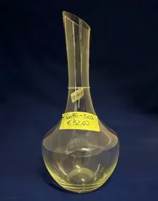 Decanter in cristallo, altezza 32 cm
