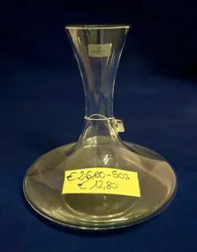 Decanter in cristallo, altezza 20 cm