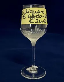 Set 6 calici liquore cristallo Durand