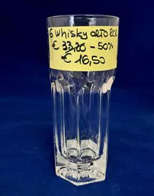 Set 6 bicchieri alti whisky RCR