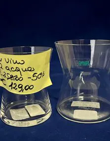 Set bicchieri cristallo De Vence, 12 vino, 12 acqua