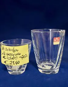 Set bicchieri cristallo RCR, 8 bibita, 12 acqua