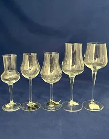 Calici cristallo degustazione liquori varie misure