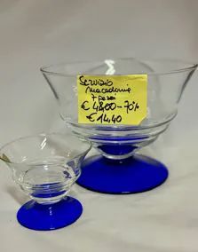 Servizio macedonia 6 coppette e 1 coppa grande