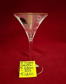 Set 6 coppe da Martini DA VINCI CRYSTAL