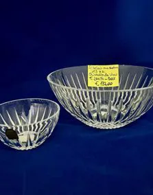 Servizio macedonia cristallo Da Vinci 12 coppette e 1 coppa grande