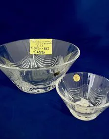 Servizio macedonia cristallo R.C.R. 12 coppette e 1 coppa grande
