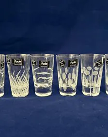 Set 6 bicchieri liquore cristallo FADE