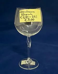 Set 6 calici degustazione cristallo Bohemia