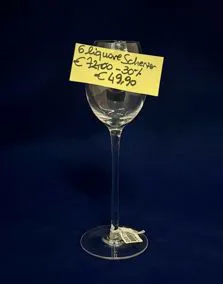 Set 6 calici cristallo liquore Scherzer