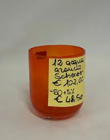 Set 12 bicchieri acqua Scherzer arancio