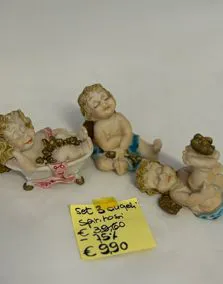 Set 3 angeli ceramica GRIFFE