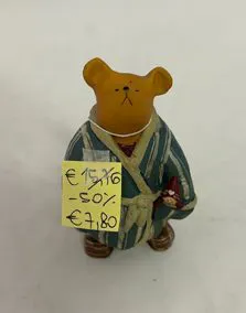 Orso pigiama ceramica, altezza 9cm