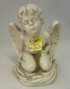Statua angelo ceramica, altezza 25cm