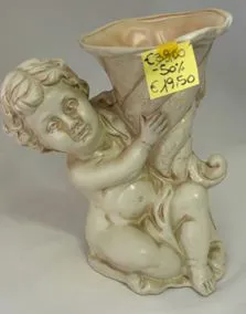 Statua angelo ceramica, altezza 29cm