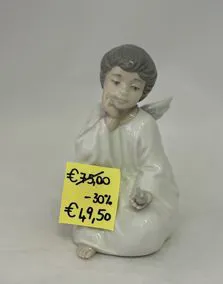 Statua ceramica NADAL angelo, altezza 14cm