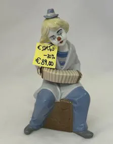 Statua ceramica NADAL clown, altezza 22cm