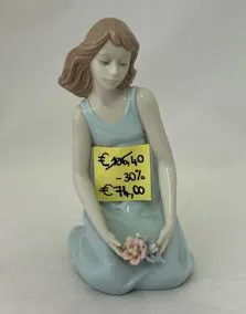 Statua ceramica NADAL ragazza, altezza 18cm