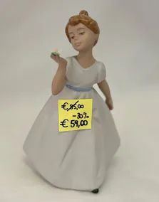Statua ceramica NADAL ragazza, altezza 21cm