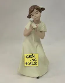 Statua ceramica NADAL bambina, altezza 21cm