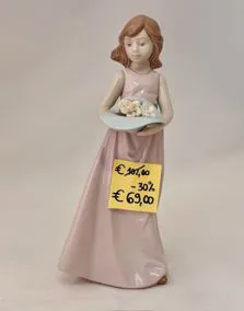 Statua ceramica NADAL ragazza, altezza 22cm