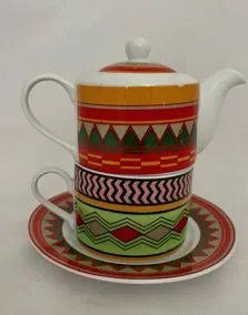 Tazza e teiera con filtro porcellana