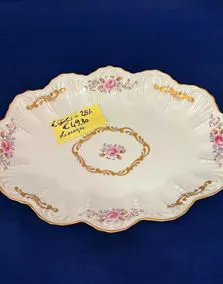 Vassoio porcellana LIMOGES, dimensioni 32cm x24cm