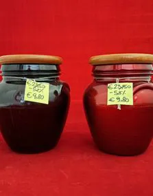 Barattoli ermetici vetro, altezza 15cm, disponibile nero, rosso e arancione
