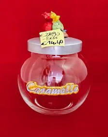 Barattolo ermetico vetro caramelle, altezza 16cm