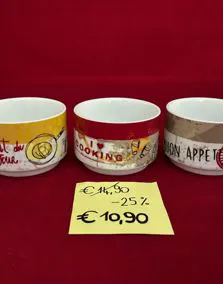 Tris ciotole EGAN ceramica sale&pepe, Ø 9cm