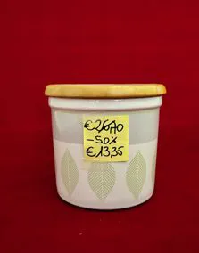 Barattolo ceramica ermetico, altezza 12cm