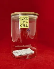 Barattolo ermetico vetro, altezza 19cm - Ø 13cm