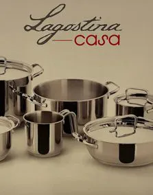 Batteria pentole acciaio LAGOSTINA casa