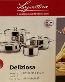 Batteria pentole acciaio LAGOSTINA deliziosa