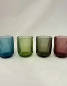 Bicchieri vetro colorati
