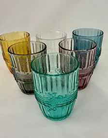 Bicchieri vetro colorati