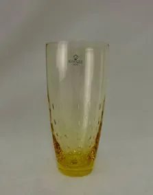 Bicchiere bibita vetro Scherzer giallo