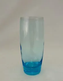 Bicchiere bibita vetro azzurro