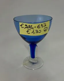 Coppa gelato vetro blu