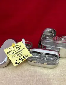 Set condimento e formaggera vintage