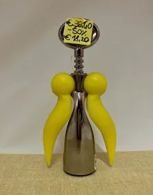 Levatappi giallo plastica/acciaio