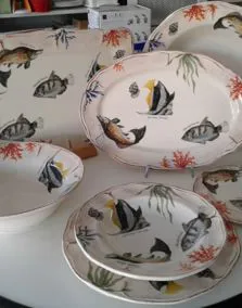 piatti decoro pesce Fade