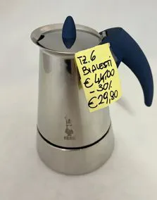 Moka acciaio Bialetti 6 tazzine